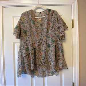 Cabi blouse, two pieces, size large